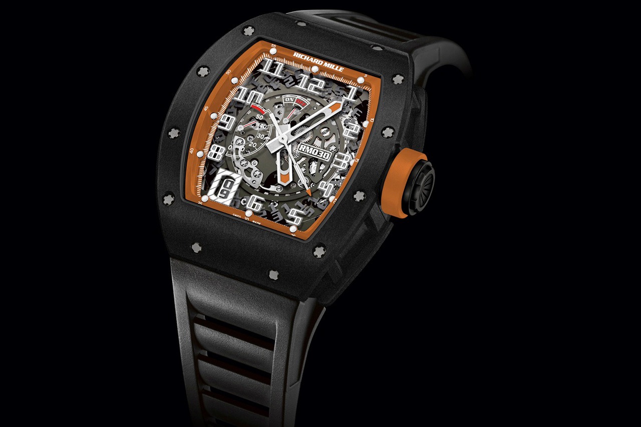 Replica Richard Mille RM 030 Watch RM 030 Americas Black DLC Titanium Replica Richard Mille RM 030 Watch RM 030 Americas Black DLC Titanium